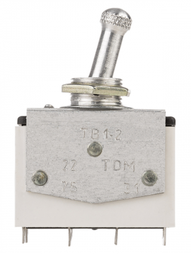 Выключатель-тумблер ТВ1-2 2P 250 В 5 А (8c) ON-OFF с фиксацией (2з+2р) TDM фото 4
