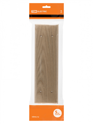 Накладка на бревно деревянная универсальная НБУ 1Пх4 280 мм, под покраску TDM фото 2