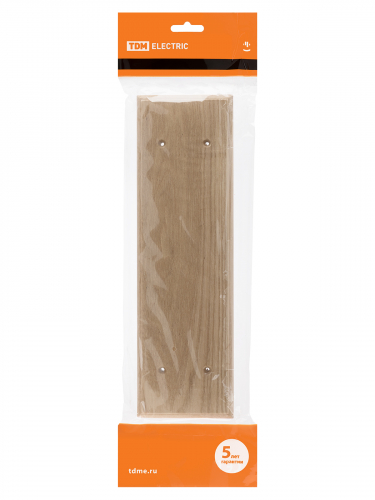Накладка на бревно деревянная универсальная НБУ 1Пх4 260 мм, под покраску TDM фото 2