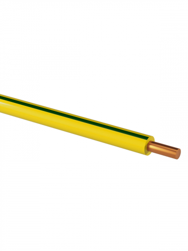 Провод ПуВ 1х1,5 ГОСТ (100м), желто-зеленый TDM фото 3