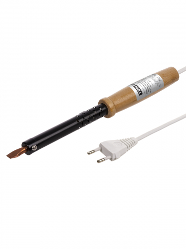 Паяльник ПД-100, ЭПСН, мощность 100 Вт, 230 В, деревянная ручка, плоское жало, "Гранит" TDM фото 5