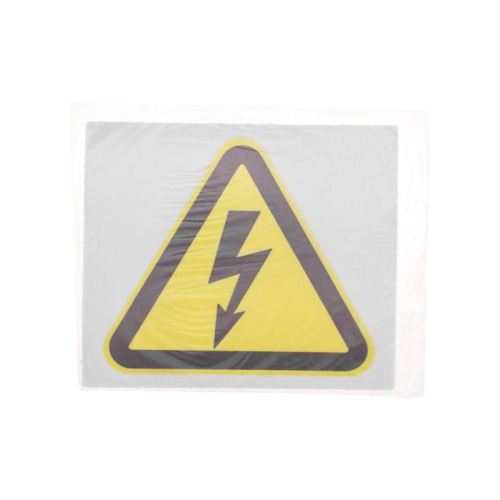 Наклейка знак электробезопасности "Опасность поражения электротоком " 100х100х100мм Rexant 56-0005 фото 2