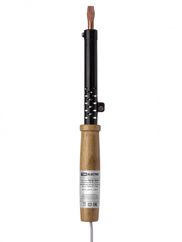 Паяльник ПД-60, ЭПСН, мощность 60 Вт, 230 В, деревянная ручка, плоское жало, "Гранит" TDM фото 4