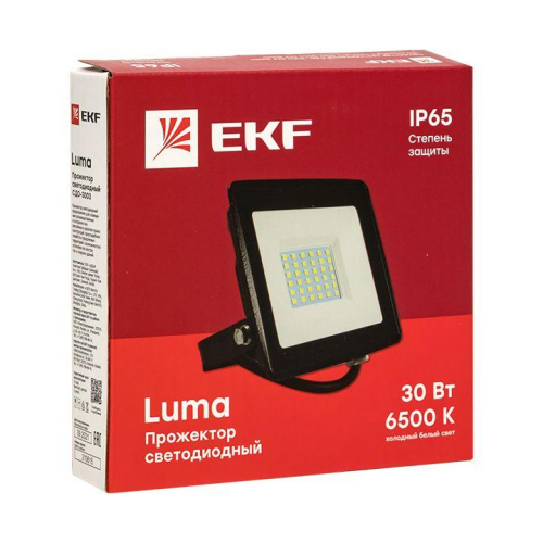 Прожектор светодиодный СДО-3003 30Вт 6500К IP65 Basic EKF FLL-3003-30-6500 фото 6