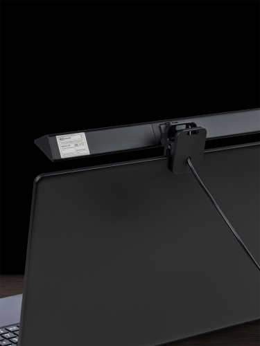 Светильник светодиодный на монитор СН-200, 5 Вт, авт. сенс-димм, 3000-6000 К, USB, черный, TDM фото 7