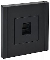 Розетка компьютерная RJ45 кат.6 FORTE&PIANO FP131 черн. IEK FP-K10-2-K02