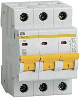Выключатель автоматический модульный 3п B 10А 4.5кА ВА47-29 KARAT IEK MVA20-3-010-B
