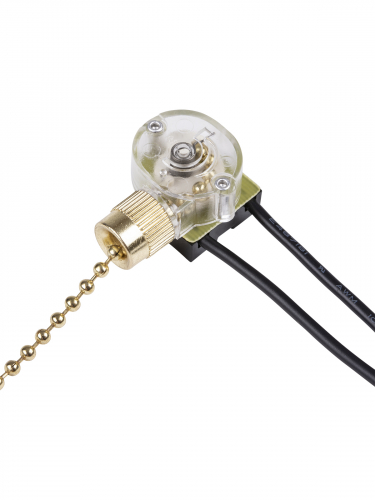 Сонетка-выключатель для бра с цепочкой 3А 250В золото TDM фото 4