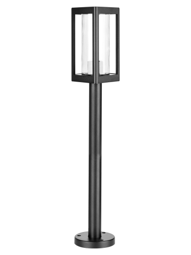 Светильник садово-парковый "Женева" 1х60 Вт, столб, H500 мм, алюм., прозрачное/черный, Е27, TDM фото 3