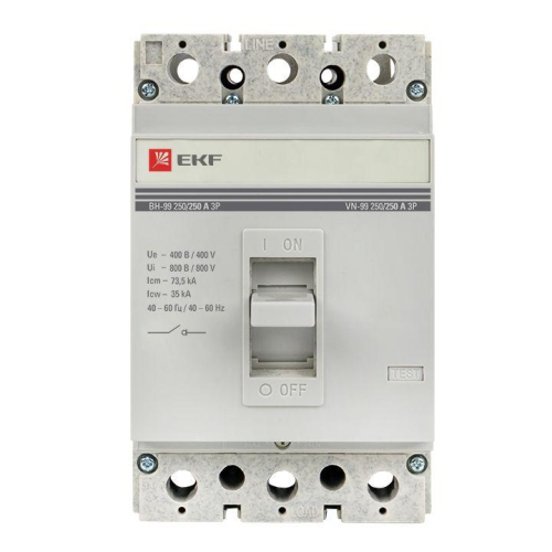 Выключатель нагрузки 3п ВН-99 250/250А EKF sl99-250-250 фото 4