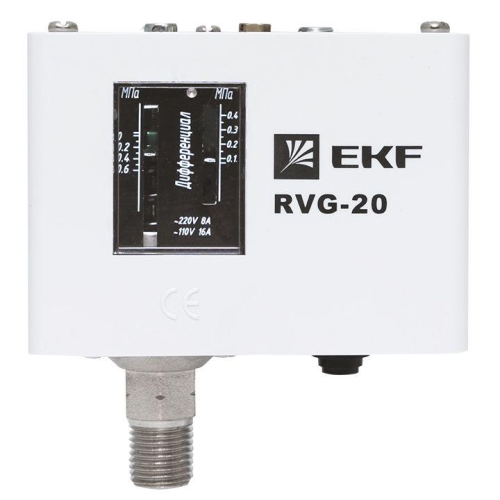 Реле избыточного давления RVG-20-0.6 (0.6МПа) EKF RVG-20-0.6 фото 13