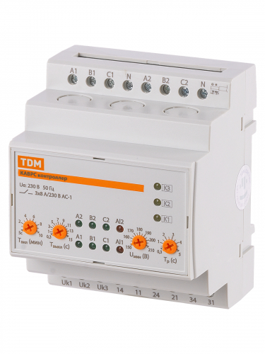 Контроллер автоматического ввода резерва с секционированием КАВРС 3Ф 230В АС на 2 ввода TDM фото 6