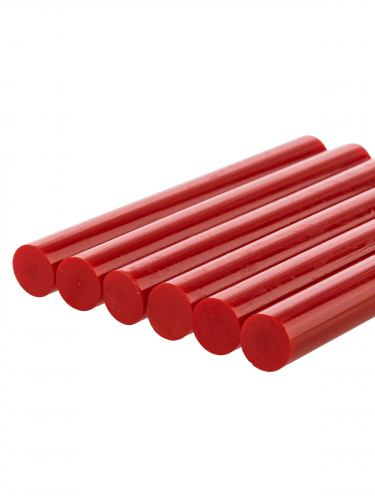 Клеевые стержни универсальные красные, 11 мм x 100 мм, 6 шт, "Алмаз" TDM фото 4