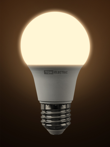 Лампа светодиодная А60 12 Вт, 230 В, 3000 К, E27 TDM фото 3