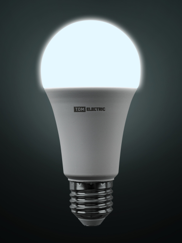 Лампа светодиодная А60 15 Вт, 230 В, 6500 К, E27 TDM фото 3
