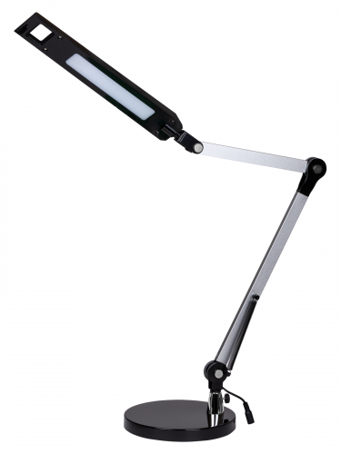 Светильник светодиодный настольный СН-50, 2 колена, диммер, 220 В, 9 Вт, 5000 К, сереб-черн, TDM фото 5