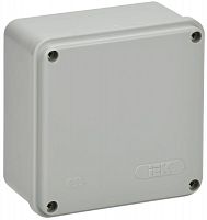 Коробка распаячная ОП 100х100х50 IP55 КМ41260 сер. IEK UKO11-100-110-050-K41-55S