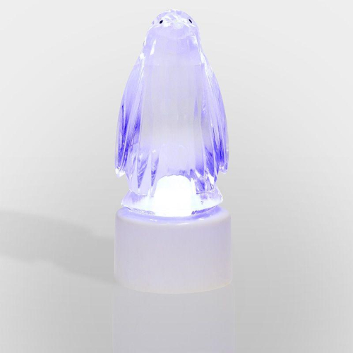 Фигура светодиодная "Пингвин Кристалл" 1LED RGB 0.1Вт IP20 на подставке элементы питания 3хAG13(LR44) (в компл.) Neon-Night 501-052 фото 4