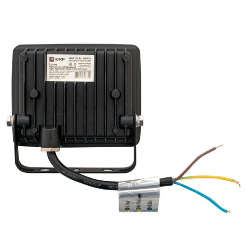 Прожектор светодиодный СДО-3002 20Вт 6500К IP65 Basic EKF FLL-3002-20-6500 фото 5