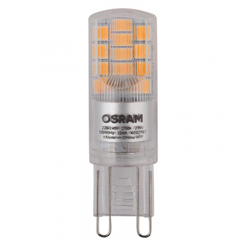 Лампа светодиодная LED STAR PIN30 2.6W/827 (замена 30Вт) 2.6Вт 2700К тепл. бел. G9 320лм 220-240В прозр. пласт. OSRAM 4058075056688 фото 2