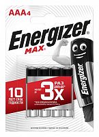 Элемент питания алкалиновый MAX LR03/286 BL4 (блист.4шт) Energizer E300157304